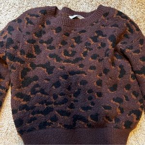 [Double Zero] Cheetah Print Sweater